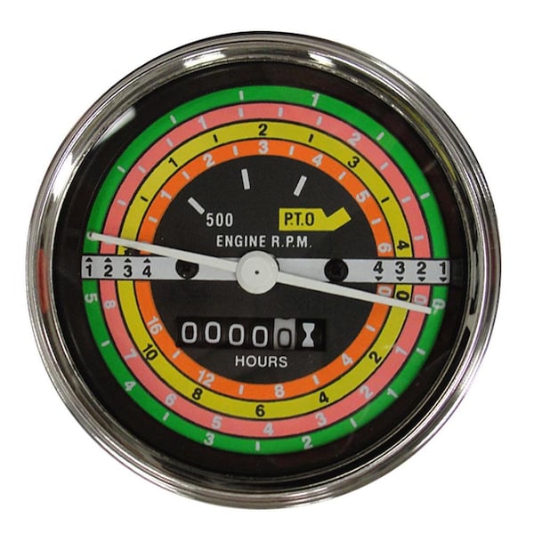 Aftermarket Tach Tachometer Fits Case/International Harvester Tractor 424 444 2424 2444 388893R91 - main